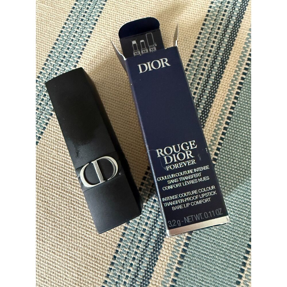 NIB DIOR Rouge Dior Forever Lipstick 500 Nude Soul - Picture 7 of 7
